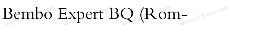 Bembo Expert BQ (Rom字体转换